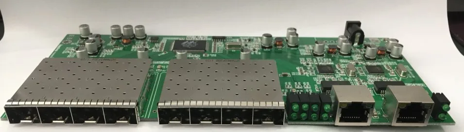 Переключатель платы pcb 8 портов SFP + 2 порта RJ45 используется для FTTH|sfp port|sfp rj45switch sfp