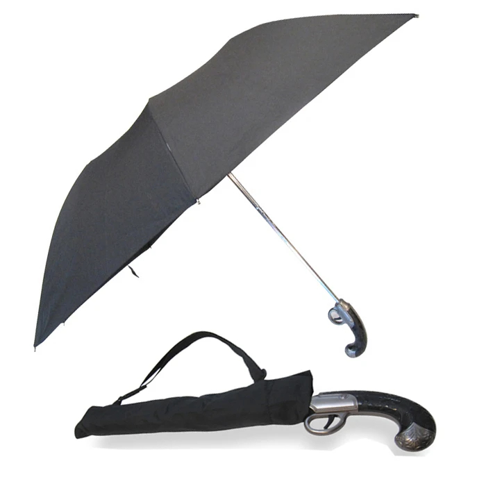 clásica Anti ultravioleta corto occidental estilo del arma 2 plegable Auto Open paraguas niños paraguas creativo sombrilla paraguas|open stylescreative umbrellas - AliExpress