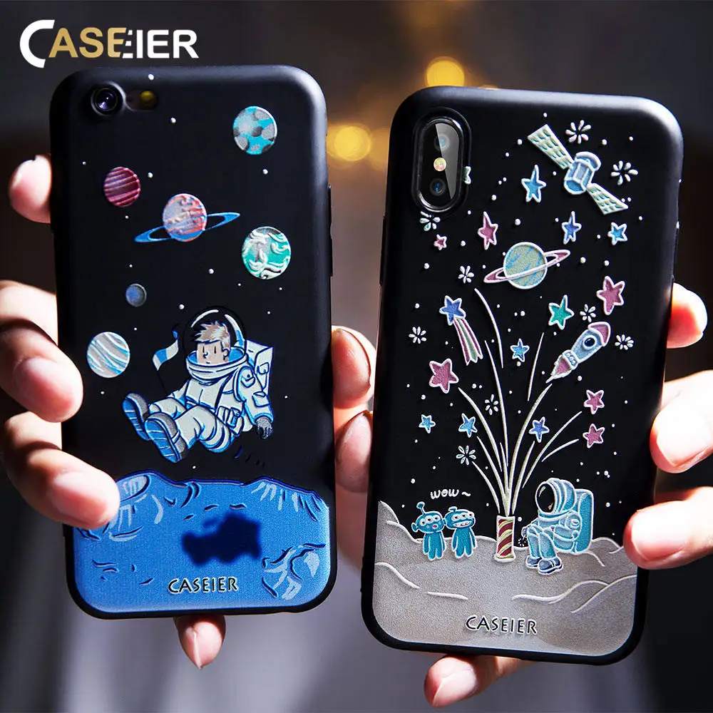 

CASEIER Phone Case For iPhone X XR XS MAX 7 8 Plus Soft Cute Case For iPhone 5 5S SE 6 6S Funda Couque Cover Cases Accessories