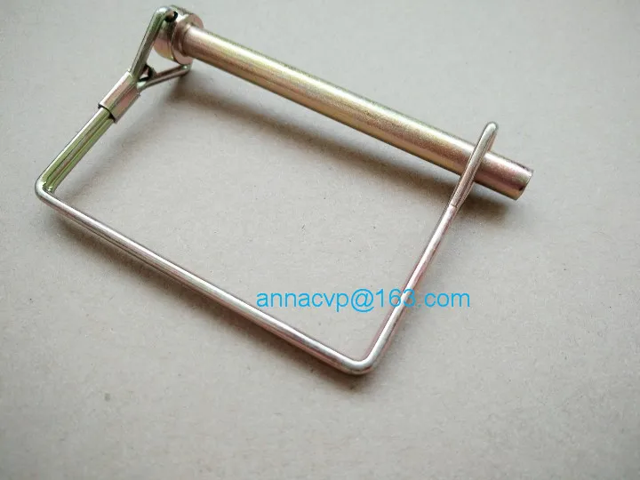 14 SQUARE PTO CANOPY TRAILER HITCH COUPLER SAFETY PIN CLIP 2