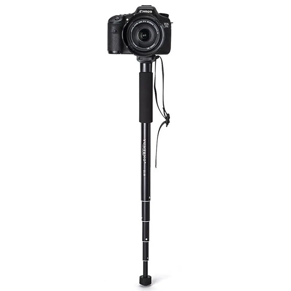 YT-218 Выдвижная 5 раздел алюминий монопод Unipod для Canon Nikon Pentax sony A7 A7R A7S DSLR DV/GoPro hero 5 4 3 + 3
