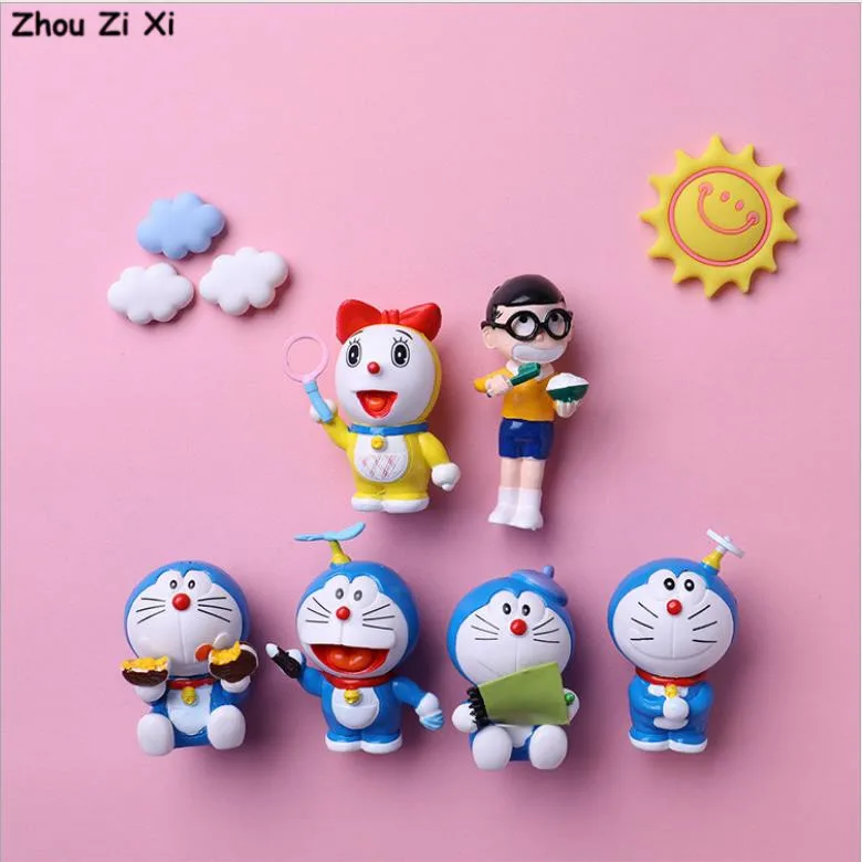 

Cartoon cute Doraemon cat refrigerator magnet stickers toys