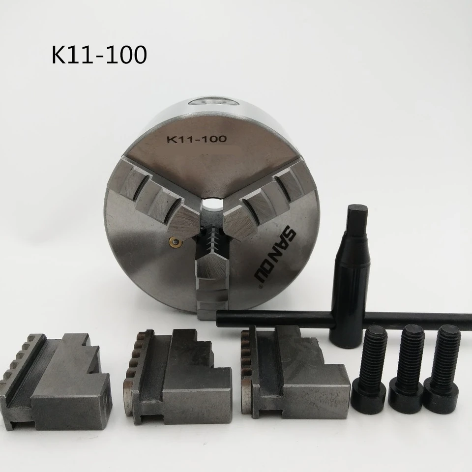 K11100 Lathe Chuck 4'' 3 Jaw Selfcentering Internal Jaw 100mm Milling Machine Chucks gnv4all