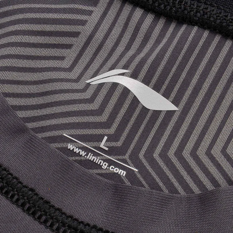 Li-Ning мужские футболки для тренировок с длинным рукавом, облегающие, с подкладкой из полиэстера и спандекса, спортивные футболки, топы AUDM089 MTL972