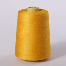 8000 ярдов желтая Промышленная швейная машина-оверлок полиэфирная нить швейная линия