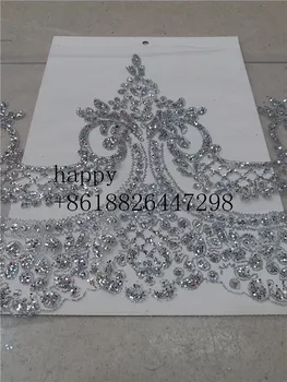 

Lace skirt accessories clothing lace decorative sequins silvery color skirt side clothing accessories