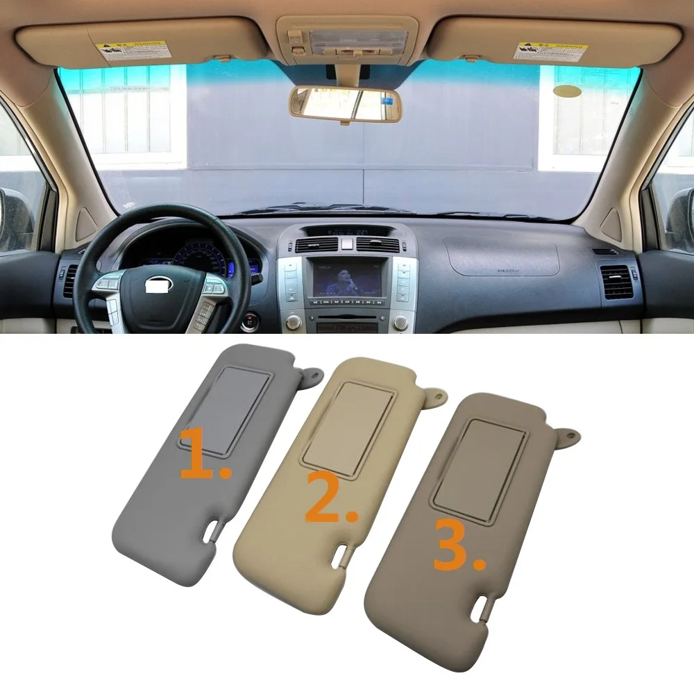 

CAPQX 1PCS For BYD S6 S7 Car Inner Sunvisor Sun Visor Front Windscreen Shield Antidazzle Sunshield Sun Shade With Glass Mirror