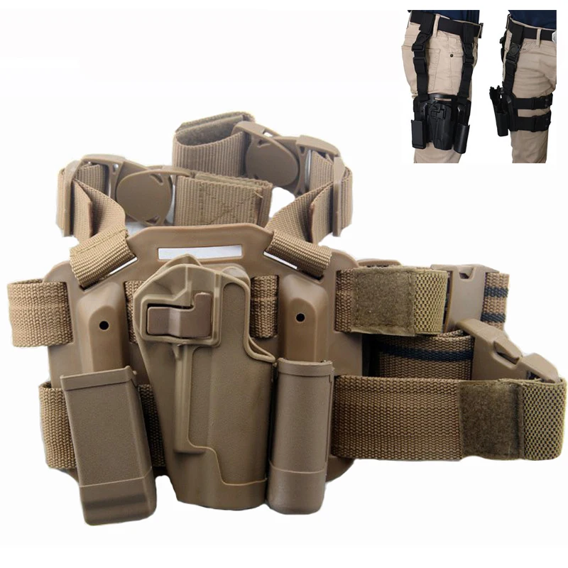 Airsoft Quick Drop 1911 Leg Holster Tactical Military Hunting Right