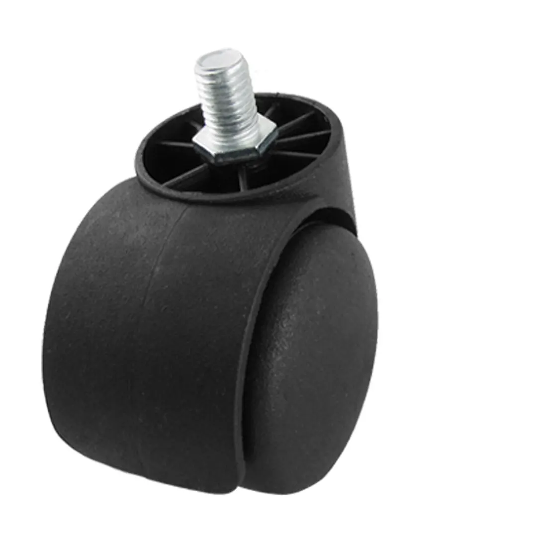 uxcell office chair black 2 twin wheel fixed type caster roller