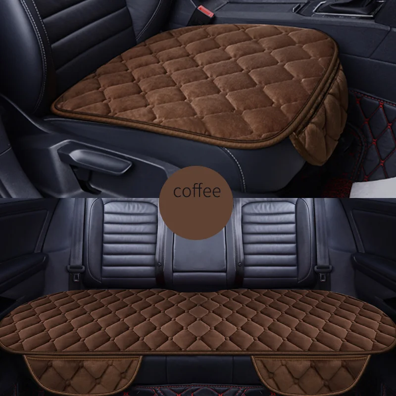 

Front+Rear 5 Seats Plush car seat covers For Volkswagen passat b5 b6 b7 polo 4 5 6 7 golf tiguan AUTO accessories car styling