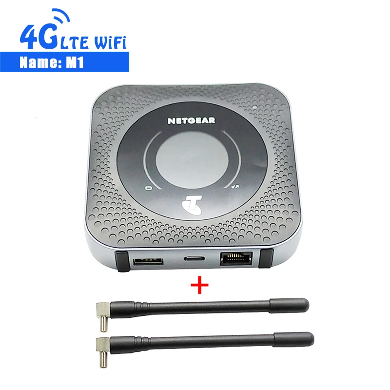 

Unlocked Netgear Nighthawk M1 4GX Gigabit LTE Mobile Router 1000mbps WiFi Hotspot +2PCS Antennas