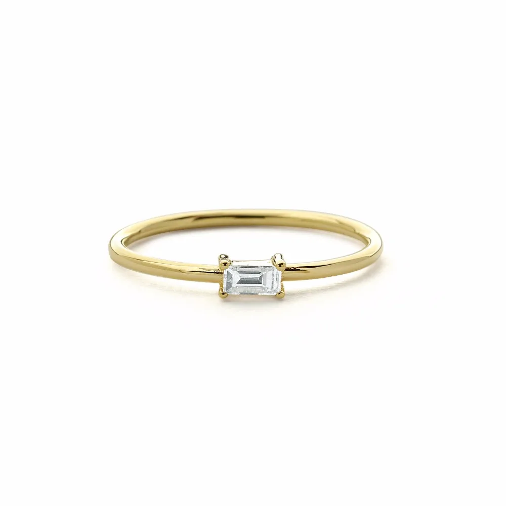 1 шт. кольцо LASAMERO с натуральным бриллиантом 0.10CT 14 к|Кольца| |