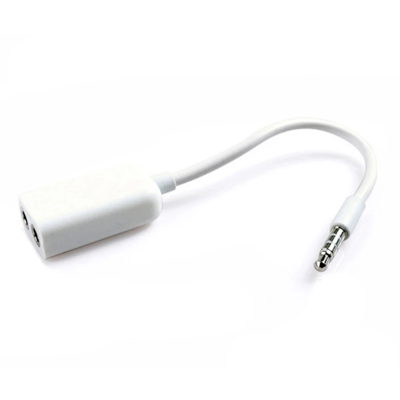 

Audio Line Headset 3 .5 Mm Jack Earphone Splitter 1 In 2 Couples Lovers Adapter For Iphone Mp3 Mp4