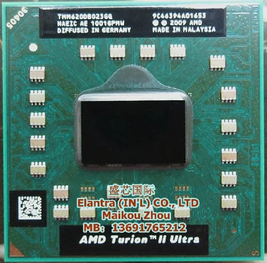 

AMD Turion II Ultra Mobile m620 Processor 2.50 GHz 2MB L2 Cache Socket S1 S1g3 PGA638 TMM620DBO23GQ TMM620 Laptop can wrok