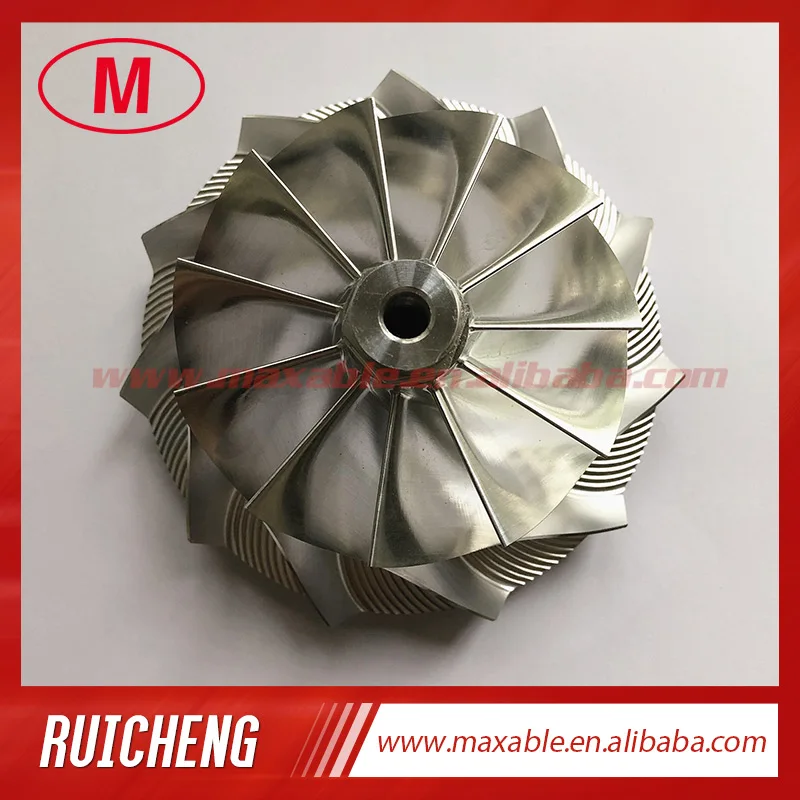 GTX4202 6418-4 75,83/102,75 мм 11+ 0 лопастей турбокомпрессора заготовка/Фрезерование/алюминий 2618 Колесо компрессора для гонок