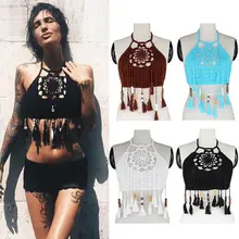 Сексуальная Женская высокая майка бюстгальтер Холтер крючком бикини Топ пляжная одежда