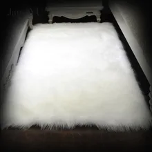 Джейн YU белый плюшевый прикроватные ковер спальня Имитация Шерстяной Ковер эркер длинные волосы коврики 200x230 см