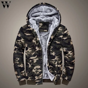 

Shark Skin Military Tactical Jacket Men Camouflage Hoodie Winter Warm Fleece Zipper Sweater Jacket Outwear Coat Waterproof Coat