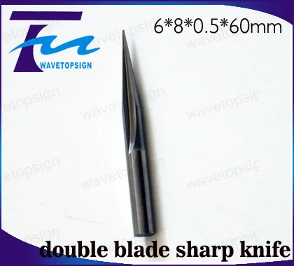 

double blade sharp knife cnc router 6*8*0.5*60 one package 10pcs