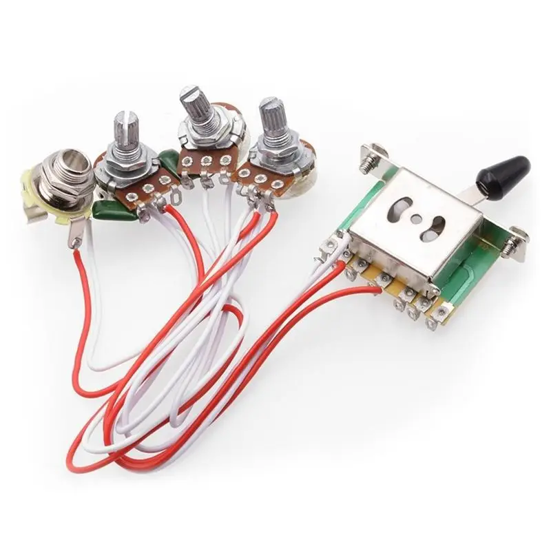 Горшки для старта гитары PreWired 1 Том 2 тон Управление 5 позиционный переключатель 3