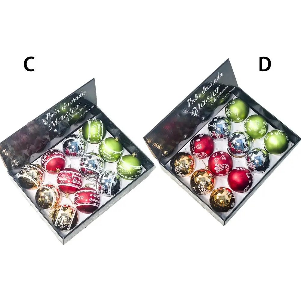 

2019 New Arrival Christmas Balls Hanging Christmas Tree Decorations Bauble Xmas Tree Shatterproof Large Hanging Ball Ornaments
