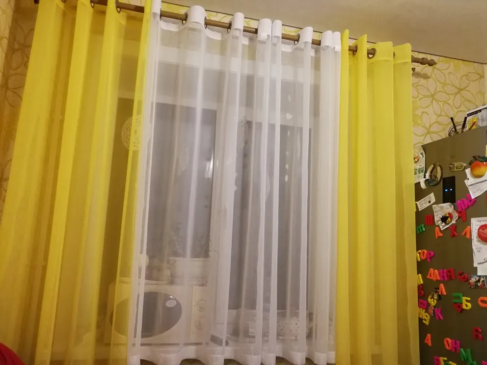 vintage ready to install white voile eyelet embroidery 100/% polyester Iridescent large curtain veil 5 m 50 x 2 m 55 arabesques decor clear