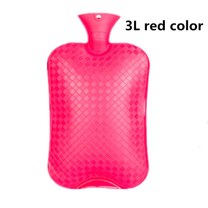 3L giant big pvc rubber hot water bottles winter warming body cold hot