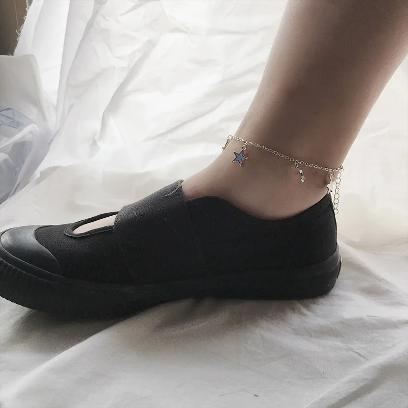 Новинка 2020 украшения для ног пляжный браслет на лодыжку женщин с голубыми