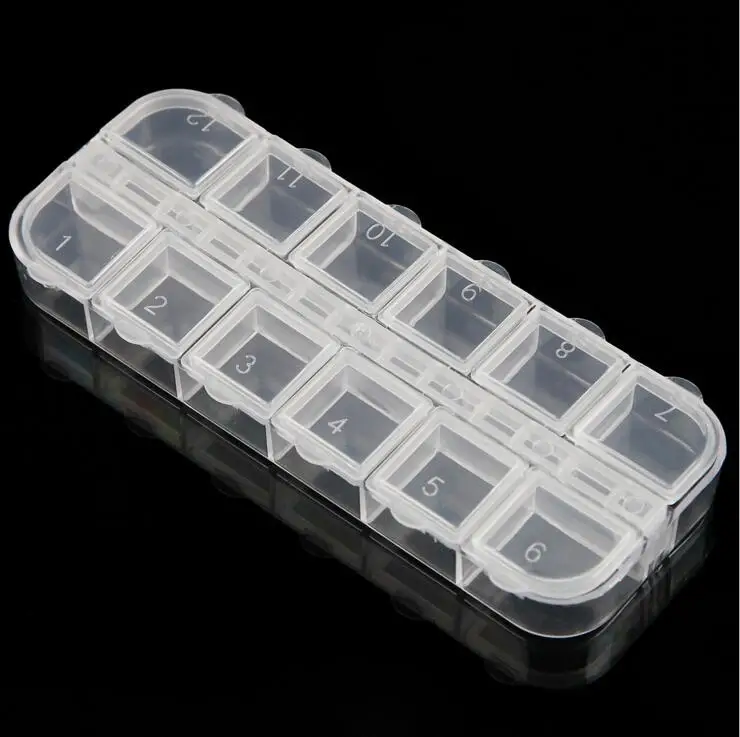 

nail art divided box diamond storage box