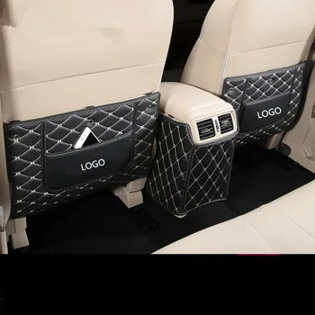 

Leather Higher Rear Bacl Tail Seat / Armrest Storage Box Anti-Kick Pad For Nissan X-Trail 3PCS/SET AB119