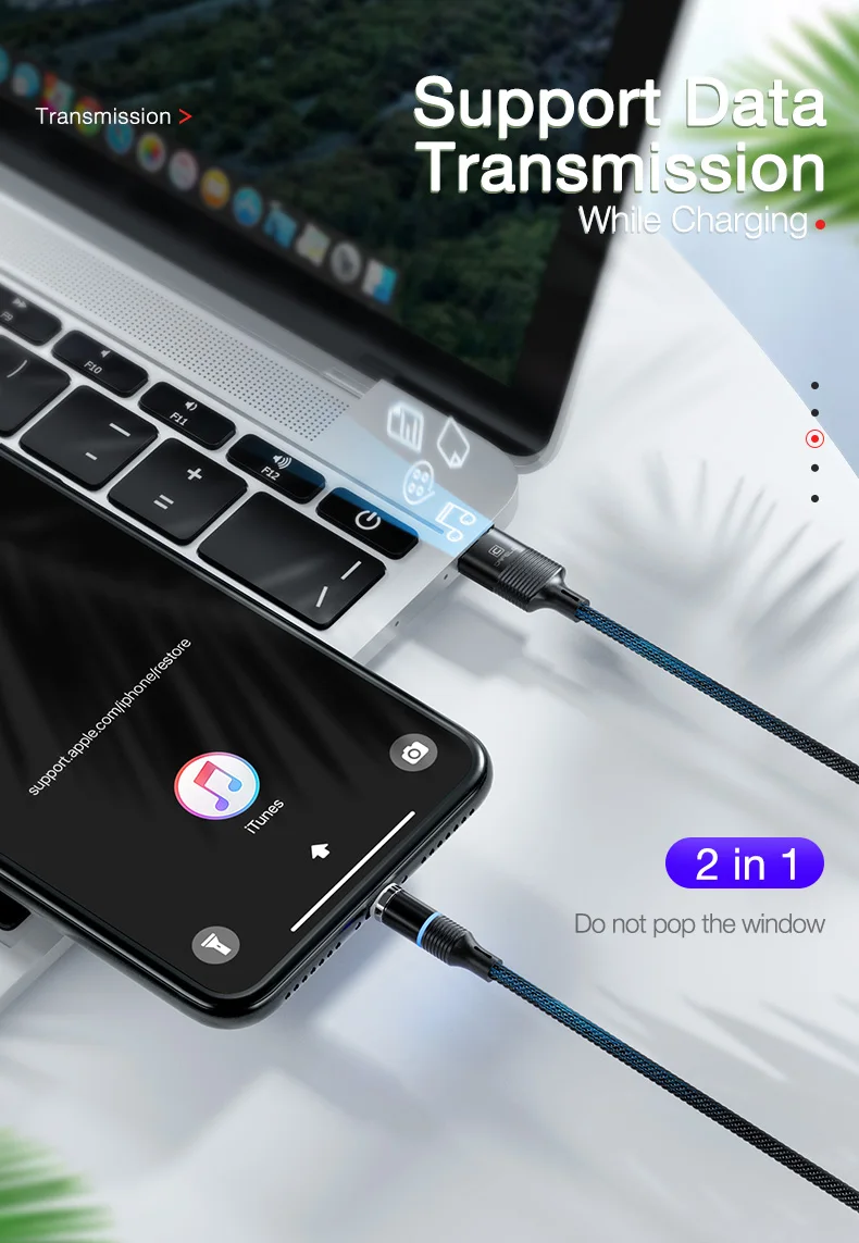 CAFELE QC3.0 Магнитный USB кабель usb type C Micro кабель для iPhone X XS MAX XR 8 7 6 Plus 3A кабель для быстрой зарядки и синхронизации данных