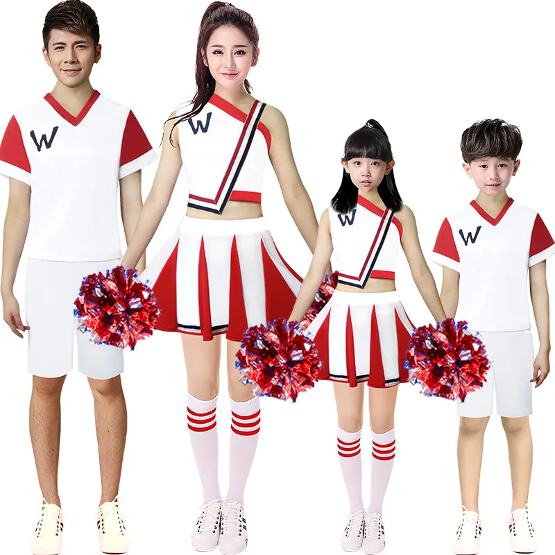 Cheerleader Costume Two Piece Costume Set Women's Cheerleader Costume