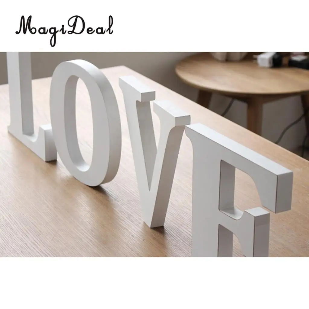 DIY Wooden Alphabet Letters Sign Plaque Wall Art Hanging Decor Decal Wedding Baby Shower Party DIY Decoration