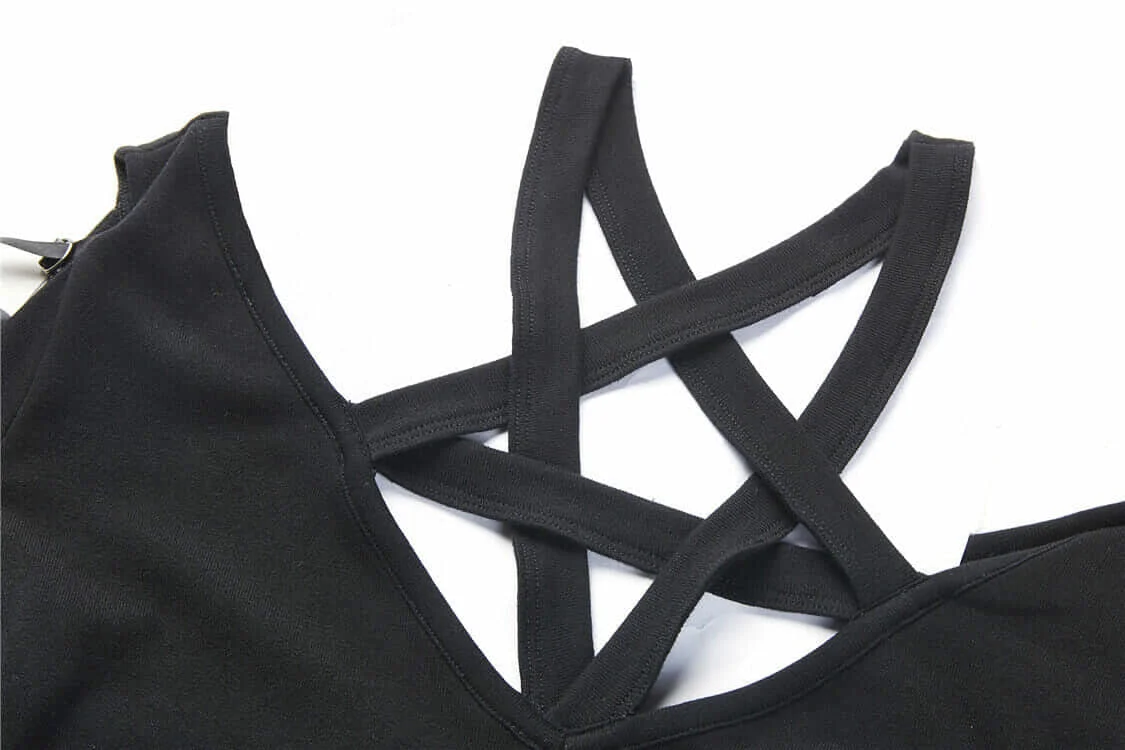 Darkinlove Для женщин Star гот Ассиметричное платье DW225