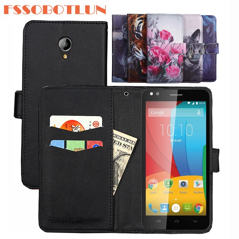 FSSOBOTLUN For Prestigio Muze C3 Case PU Leather Retro Flip Cover Shell Magnetic Fashion Wallet Cases Kickstand Strap | Мобильные