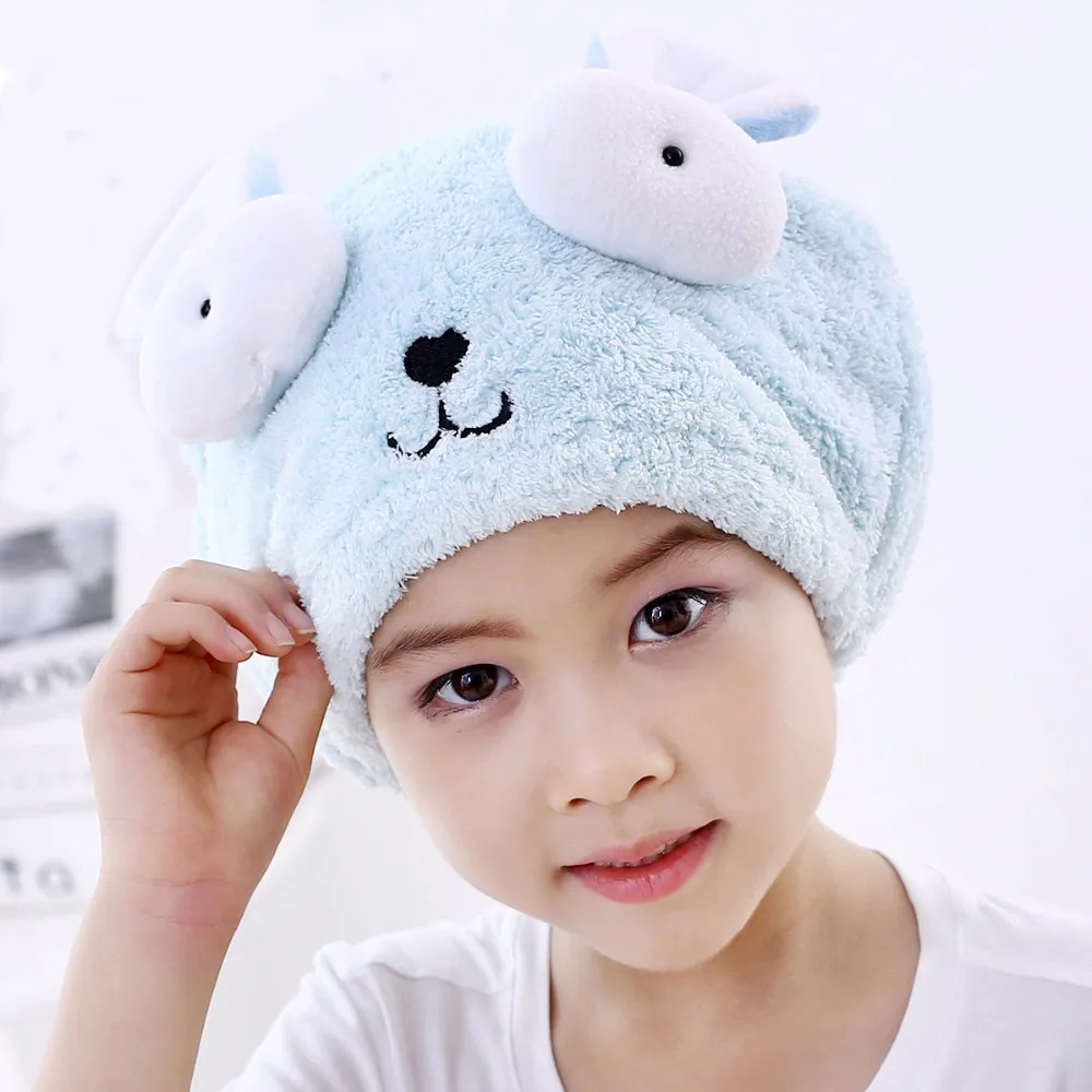 Children 's Special Dry Hair Cap Cute Hair Dry Hat Shower Cap Bath