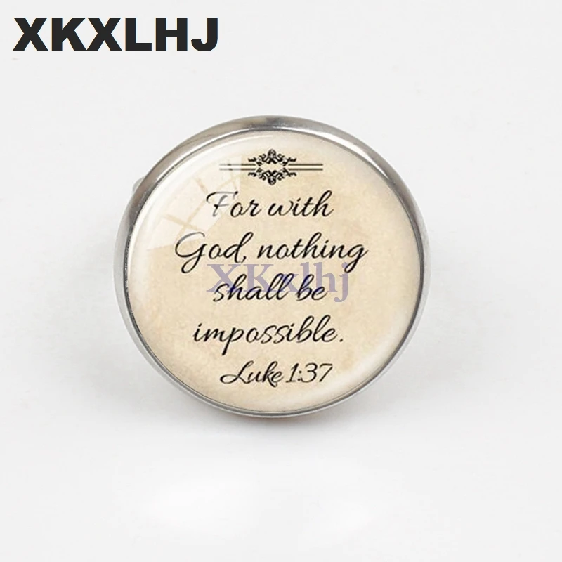 

XKXLHJ Christian Jewelry Inspiring Ring Jesus Vintage Belief Bible Jewelry She believes she can, so she did it.