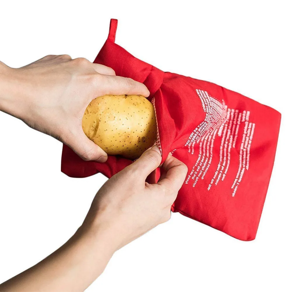 

1PCS Microwave Baking Potatoes Cooking Bag Baked Potatoes Rice Pocket Easy To Cook Stem Pockets Washable Bag Drop Shipping