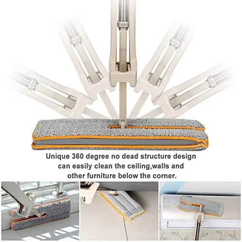 Двусторонняя плоская Швабра самоотжимная телескопическая Удобная микрофибра колодки Ручка инструмент для чистки пола для гостиной кухни
