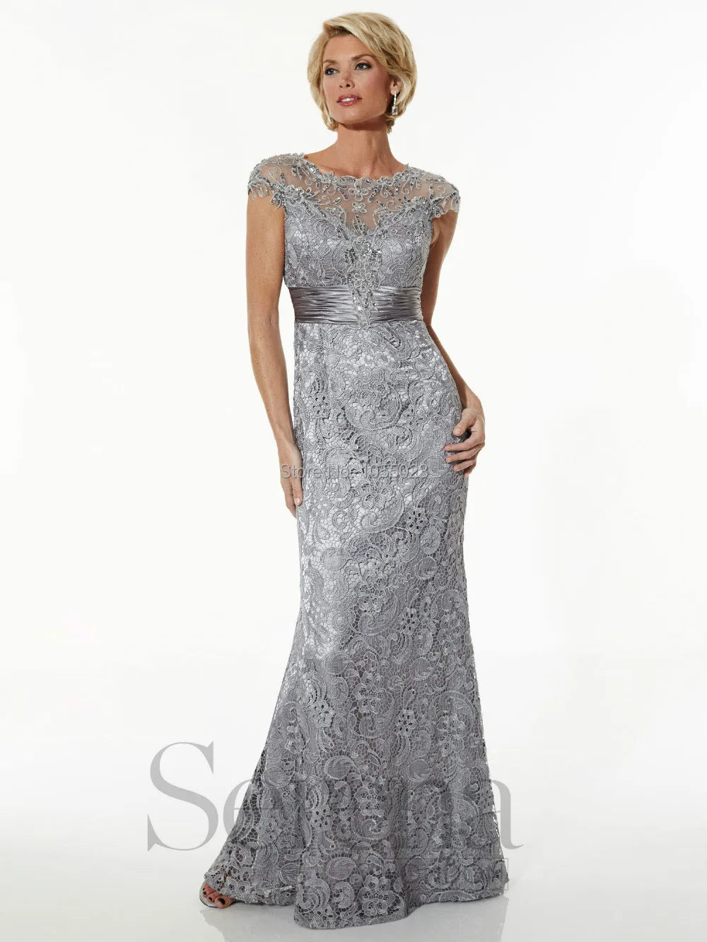 platinum colored mother of the bride dresses