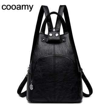 

Fashion Woman Backpack PU Leather Female Travel Shoulder Bags High Quality Schoolbag Rucksack Elegant Mochilas Escolar Feminina