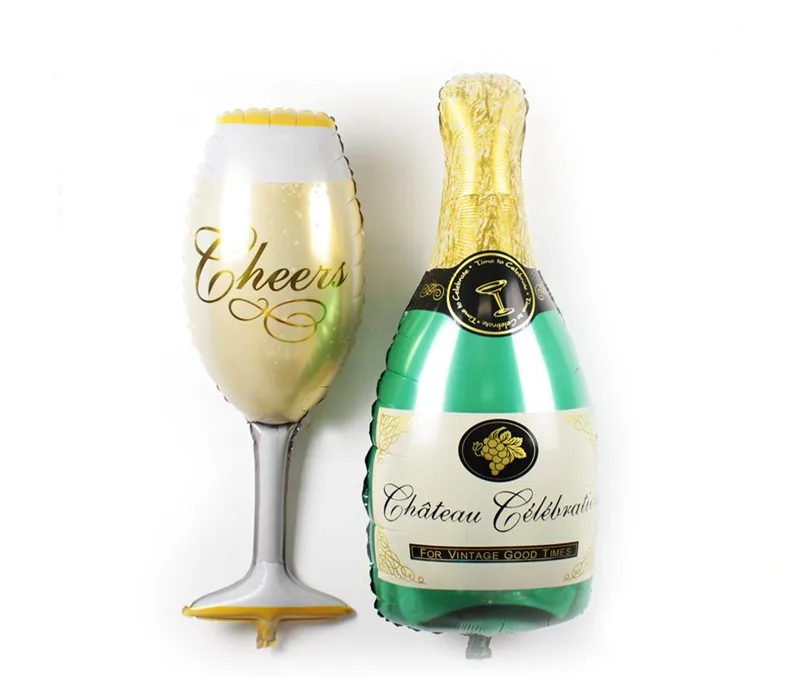 Большой размер шампанского чаша Кубок шары украшения на день рождения свадебные воздушные шарики вечерние украшения Marrage торжества