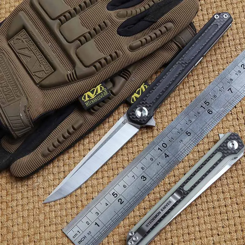 Тактический складной нож STEDEMON C06 клинок 440C KVT с шарикоподшипником рукоятка G10 для