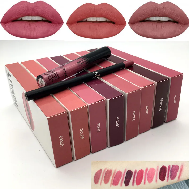Buy LIYADA Matte Liquid lipstick Cosmetics Lip kit+Lip