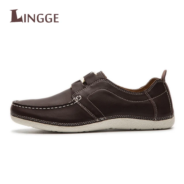 Brand Casual High Quality Men Genuine Leather Loafer ...
