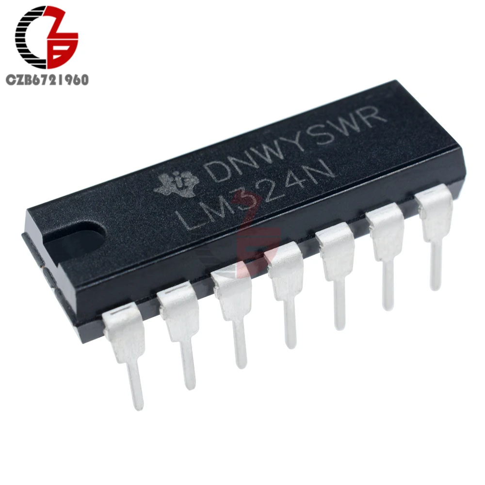 

10Pcs LM324N LM324 324 Low Power Quad Op-Amp IC TOP
