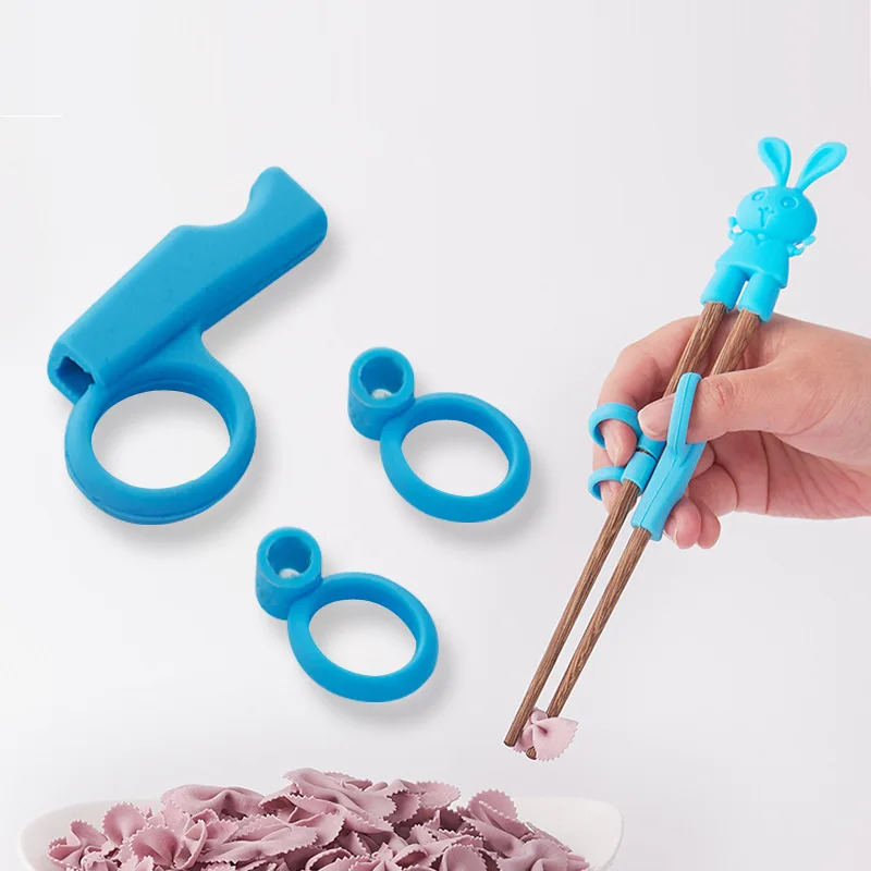 

Cartoon color silicone doll fingertip learning chopsticks baby children chicken wings training auxiliary chopsticks