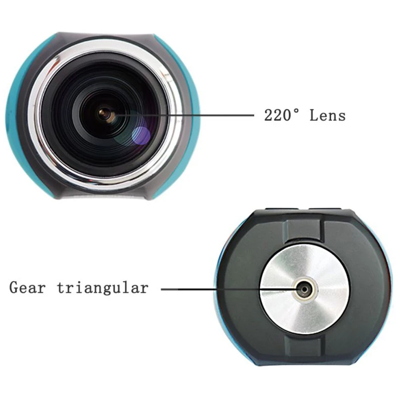 360 градусов камера VR 4K Wifi видео мини панорамная 2448*2448 HD панорамная экшн 3D Виртуальная Реалистичная водонепроницаемая Спортивная камера для вождения
