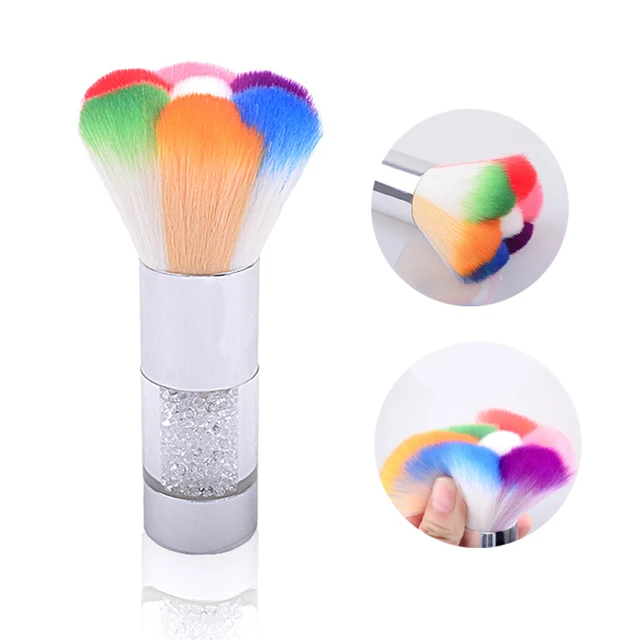 Best Offers 1Pc Colorful Makeup Brush Cleaning Dust Nail Brush Pink Blue Rhinestone Handle Blush Manicure Beauty Nail Art Tool Accessory Best Offers 1Pc Colorful Makeup Brush Cleaning Dust Nail Brush Pink Blue Rhinestone Handle Blush Manicure Beauty Nail Art Tool Accessory
