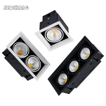 Super Bright Recessed square LED Dimmable Downlight COB 10w 20W 30w LED Spot light LED decoration Ceiling Lamp 110V 220V 1pcs 10w 20w 30w 110v 220v led dimmable ceiling downlight recessed led wall lamp spot light with led driver for home lighting